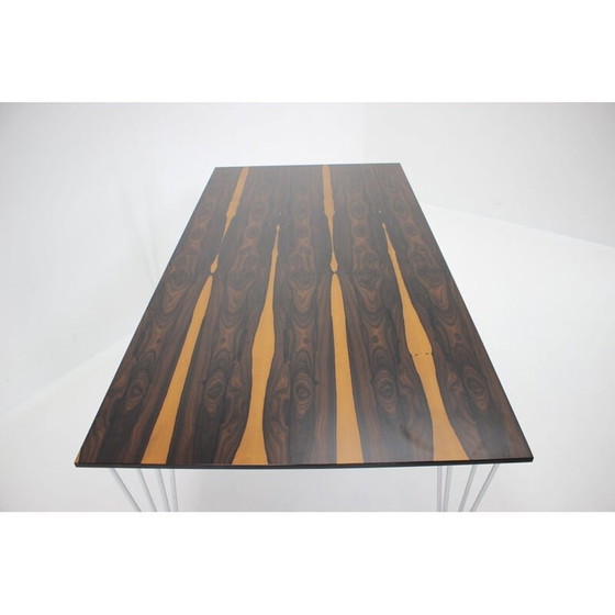 Image 1 of Table de salle à manger rectangulaire vintage par Piet Hein, Bruno Mathsson et Arne Jacobsen pour Friz Hansen, années 1980