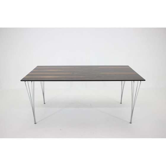 Image 1 of Table de salle à manger rectangulaire vintage par Piet Hein, Bruno Mathsson et Arne Jacobsen pour Friz Hansen, années 1980