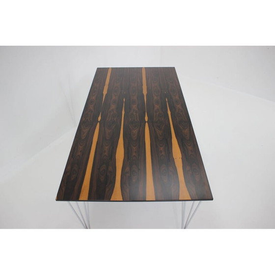 Image 1 of Table de salle à manger rectangulaire vintage par Piet Hein, Bruno Mathsson et Arne Jacobsen pour Friz Hansen, années 1980