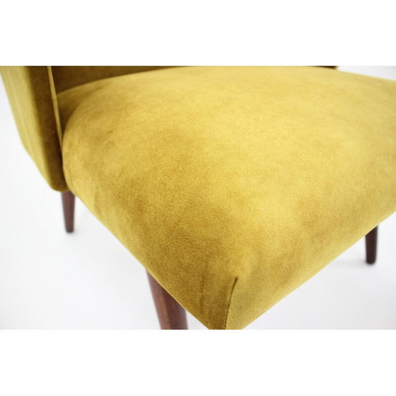 Image 1 of Fauteuil vintage en bois de hêtre avec rembourrage, Tchécoslovaquie, années 1960