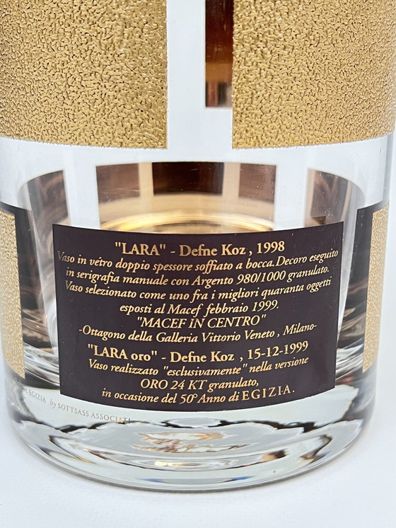 Image 1 of Vase "Lara Oro" Design Defne Koz For Hvc Egizia By Sottsass Associati