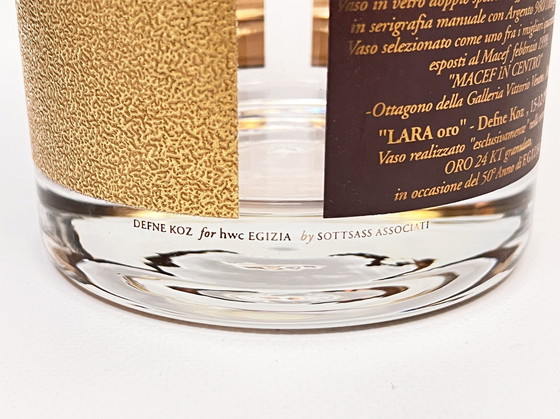 Image 1 of Vase "Lara Oro" Design Defne Koz For Hvc Egizia By Sottsass Associati