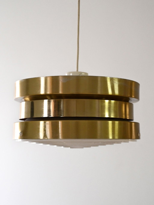 Lampe pendante scandinave vintage avec cercles superposés, 1960S