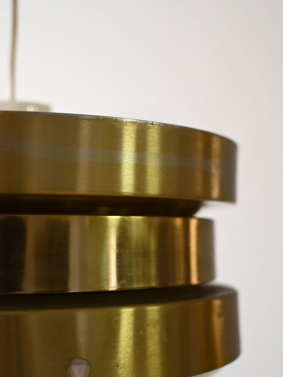 Image 1 of Lampe pendante scandinave vintage avec cercles superposés, 1960S