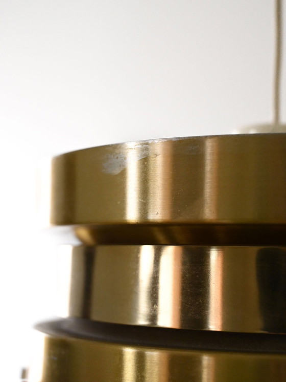 Image 1 of Lampe pendante scandinave vintage avec cercles superposés, 1960S