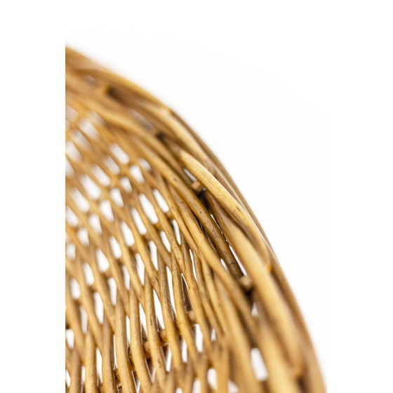 Image 1 of Paire de fauteuils en rotin vintage "Basket", Italie 1950