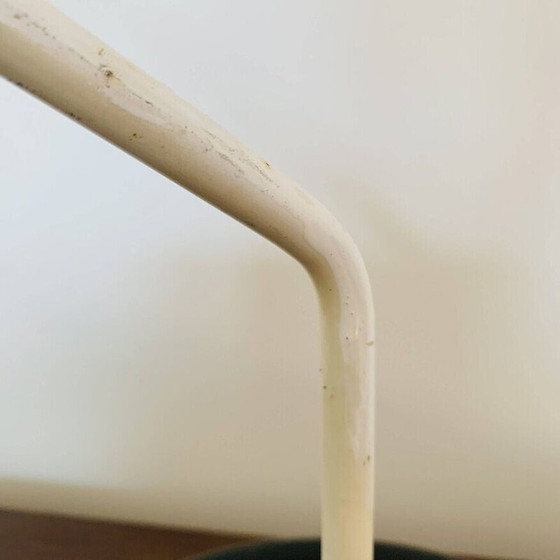 Image 1 of Lampe de bureau vintage Space Age en acier chromé et fonte noire par Harvey Guzzini, 1970