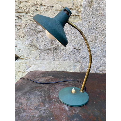 Lampe burerau verte vintage, 1960