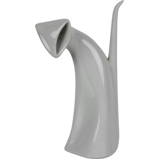 Sculpture vintage en céramique "Royal Cat Dux", Tchécoslovaquie 1960