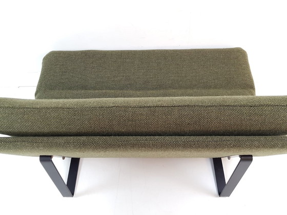 Image 1 of Vintage Artifort Kho Liang Le Banc deux places Laine verte