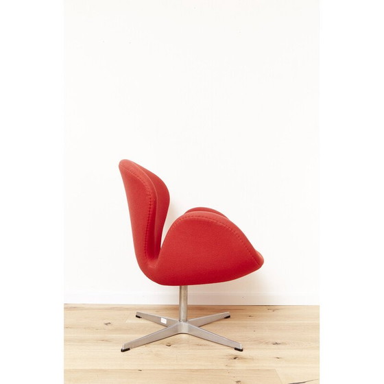 Image 1 of Fauteuil Swan vintage en laine par Arne Jacobsen pour Fritz Hansen, 1958