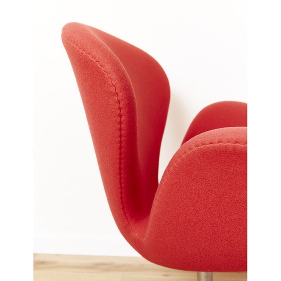 Image 1 of Fauteuil Swan vintage en laine par Arne Jacobsen pour Fritz Hansen, 1958