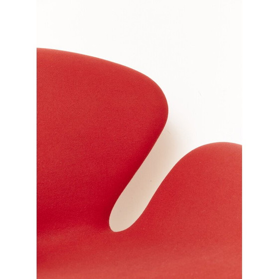 Image 1 of Fauteuil Swan vintage en laine par Arne Jacobsen pour Fritz Hansen, 1958