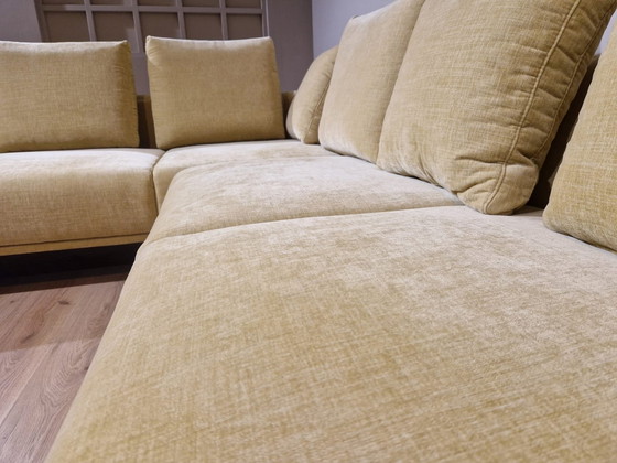 Image 1 of New Prominent Trevi Corner Sofa Yellow Fabric Design