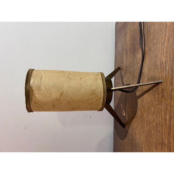 Image 1 of Lampe tripode vintage en laiton, 1950