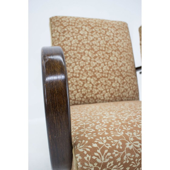 Image 1 of Ensemble de 2 fauteuils Art Déco vintage par Jindrich Halabala, 1940s