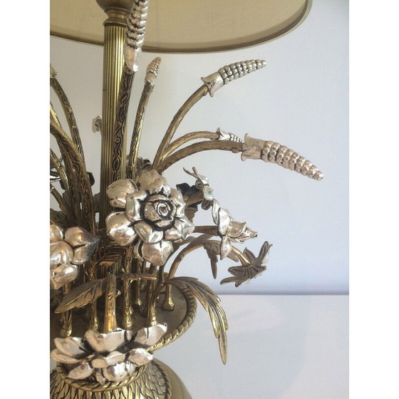 Image 1 of Lampe à fleurs en laiton, 1960