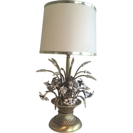 Image 1 of Lampe à fleurs en laiton, 1960