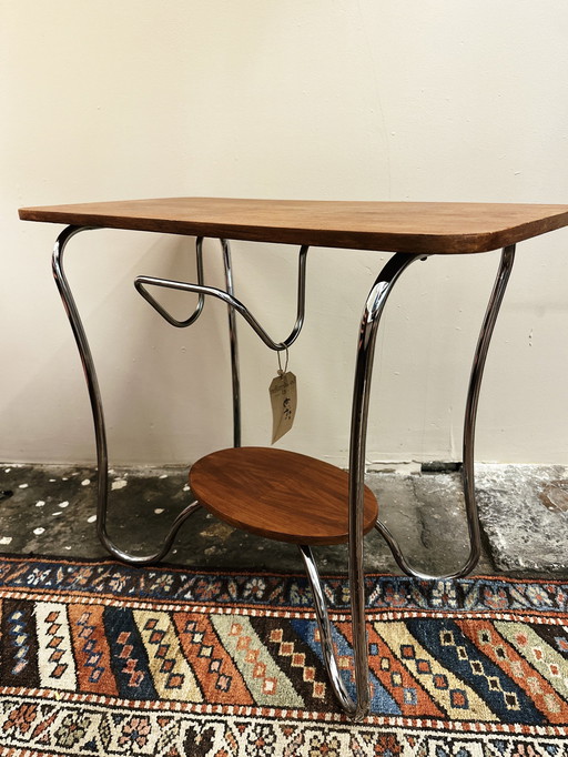 Table d'appoint avec porte-journaux