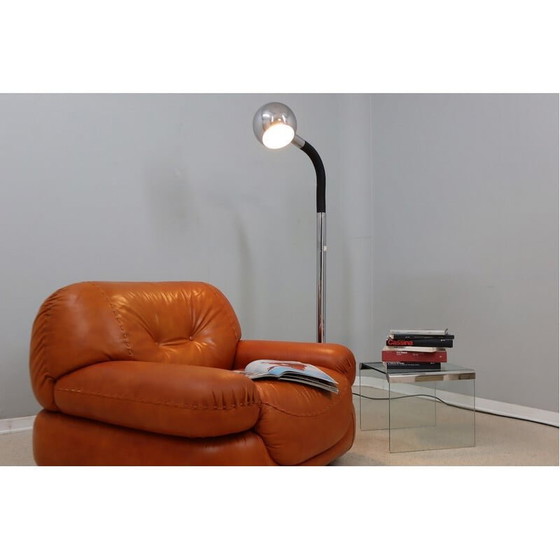 Image 1 of Lampadaire réglable vintage en métal chromé par Targetti Sankey, Italie, années 1970
