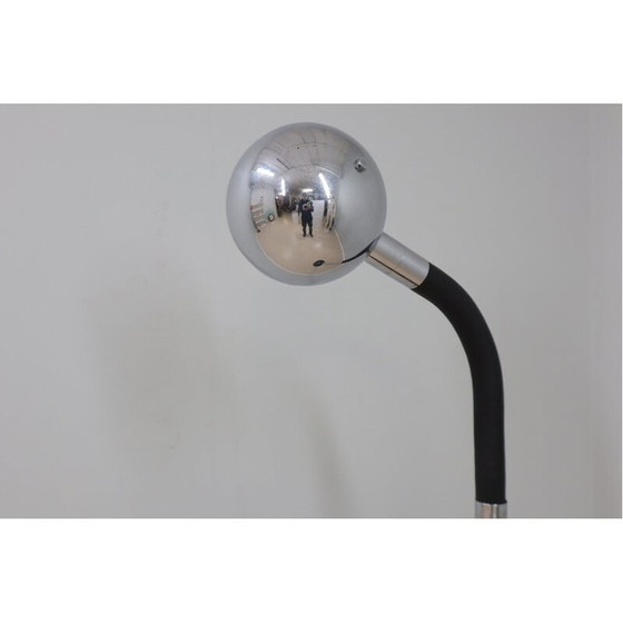 Image 1 of Lampadaire réglable vintage en métal chromé par Targetti Sankey, Italie, années 1970