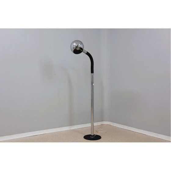 Image 1 of Lampadaire réglable vintage en métal chromé par Targetti Sankey, Italie, années 1970