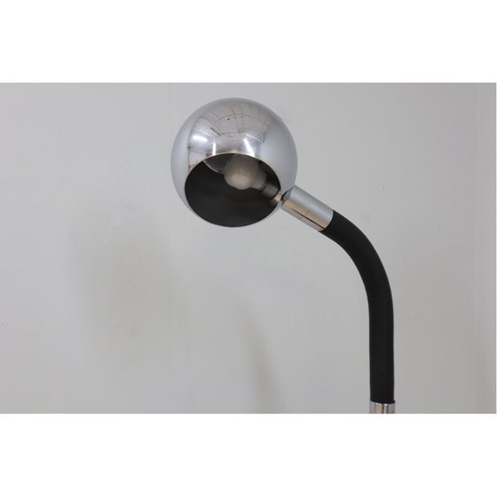 Image 1 of Lampadaire réglable vintage en métal chromé par Targetti Sankey, Italie, années 1970