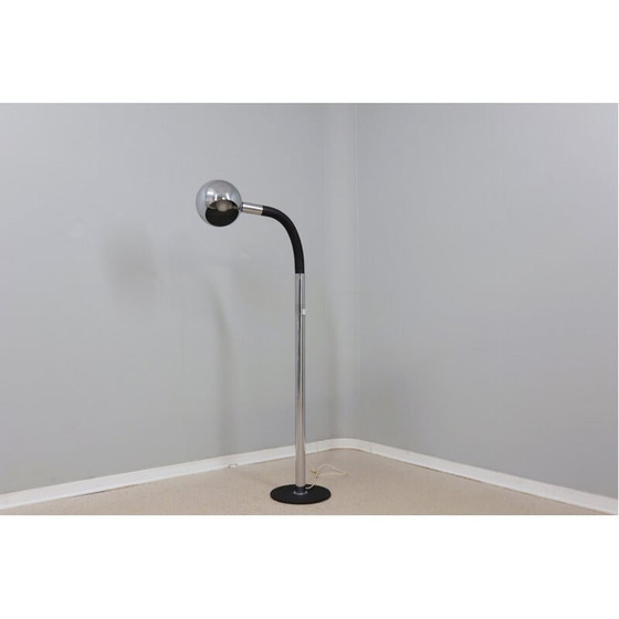 Image 1 of Lampadaire réglable vintage en métal chromé par Targetti Sankey, Italie, années 1970