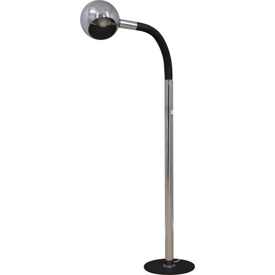 Image 1 of Lampadaire réglable vintage en métal chromé par Targetti Sankey, Italie, années 1970
