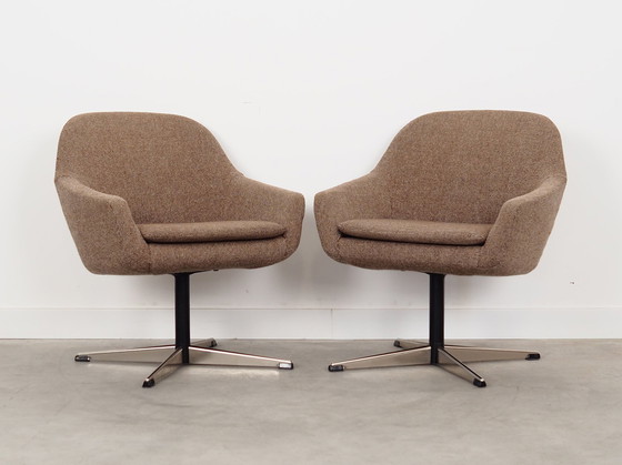 Image 1 of Fauteuil brun, Design danois, 1970S, Production : Danemark