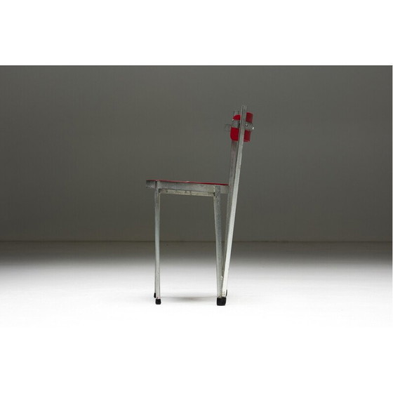 Image 1 of Chaises industrielles vintage en bois, années 1940