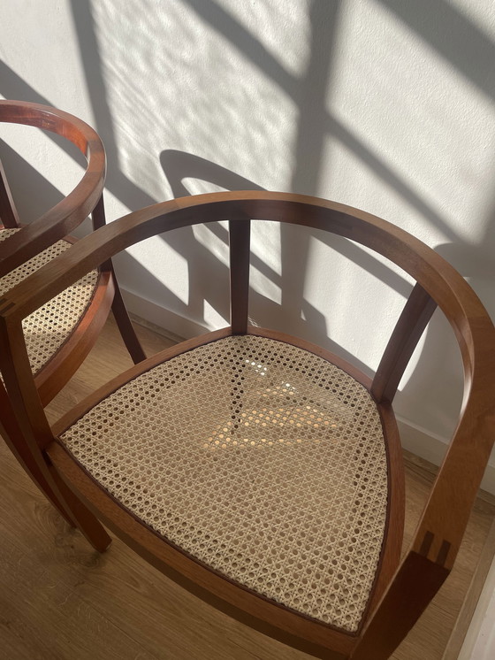 Image 1 of 2 chaises vintage en rotin Rotan