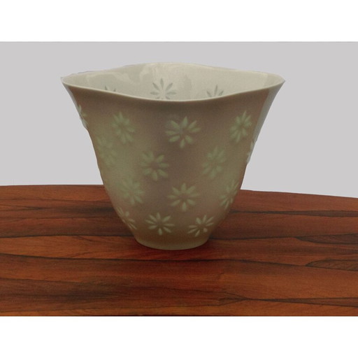 Vase en porcelaine blanche pour Arabia - années 1960