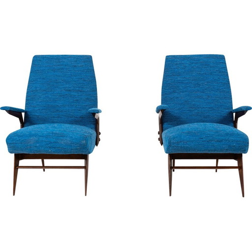 Paire de fauteuils vintage par Vittorio Dassi, Italie 1960