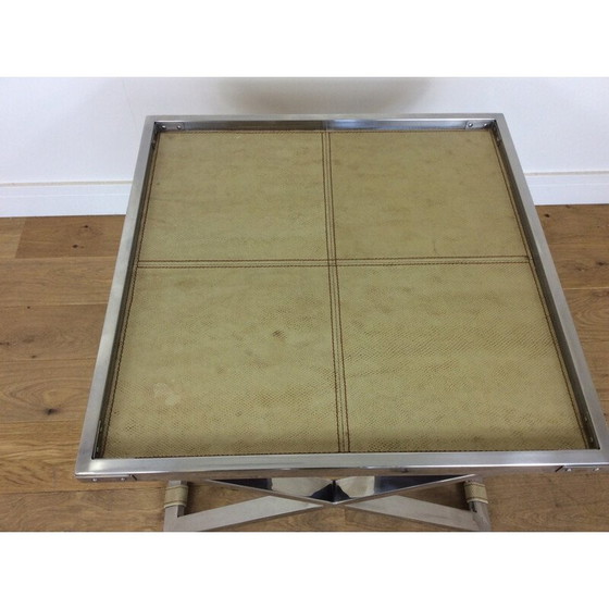 Image 1 of Paire de tables de maître vintage en X - années 1960