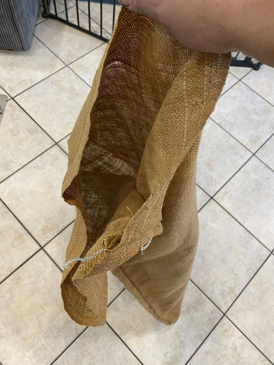 Image 1 of Authentique Et Ancien Sac En Toile De Jute Captain Cook Hawaiian Islands Coffee Usa Vintage