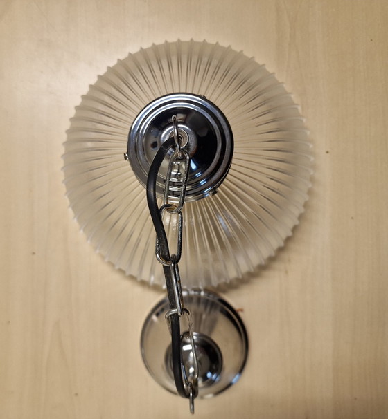 Image 1 of Lampe pendante en verre vintage