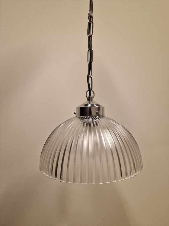 Image 1 of Lampe pendante en verre vintage
