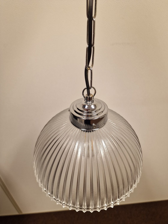 Image 1 of Lampe pendante en verre vintage