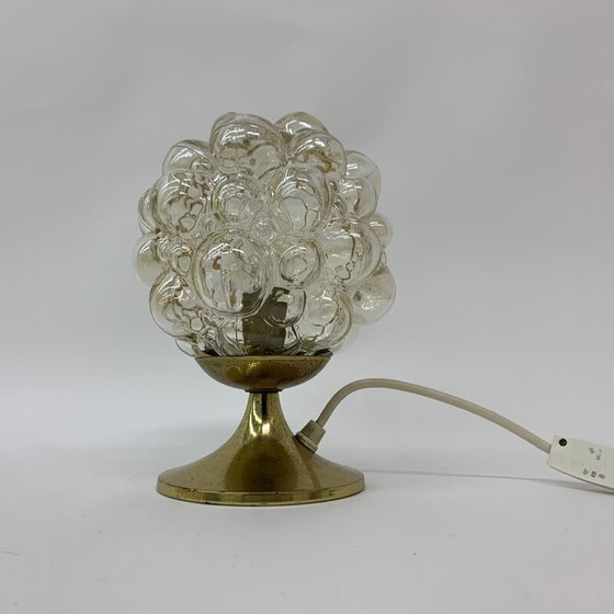 Image 1 of Lampe de table vintage en verre par Helena Tynell, Allemagne 1970