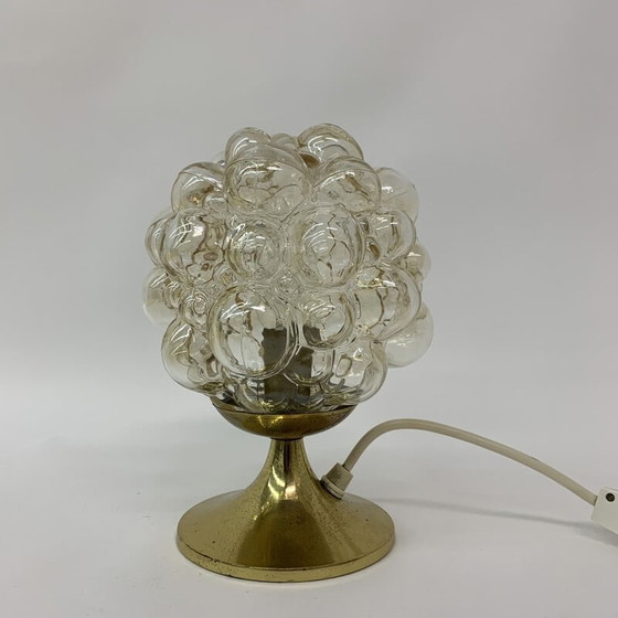Image 1 of Lampe de table vintage en verre par Helena Tynell, Allemagne 1970