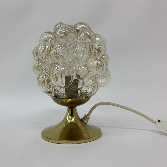 Image 1 of Lampe de table vintage en verre par Helena Tynell, Allemagne 1970