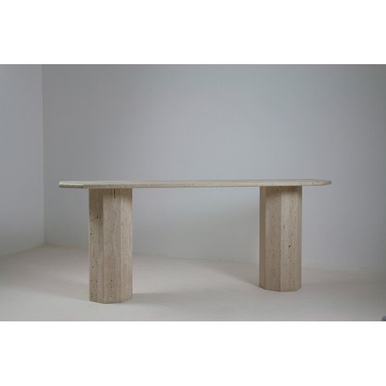 Image 1 of Console en travertin vintage, Italie 1970