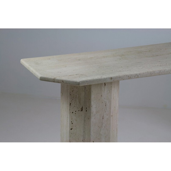 Image 1 of Console en travertin vintage, Italie 1970