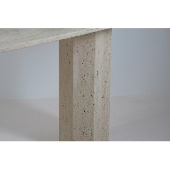 Image 1 of Console en travertin vintage, Italie 1970