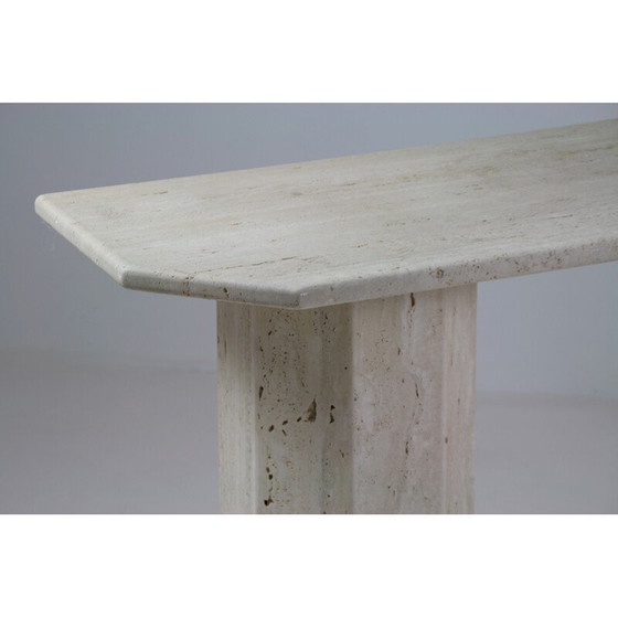 Image 1 of Console en travertin vintage, Italie 1970
