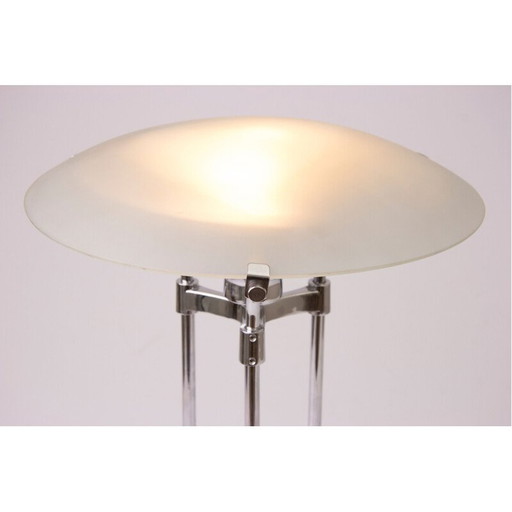 Lampe de table vintage en verre dépoli, Italie 1970