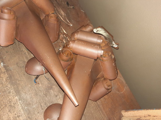 2x Lampe murale torche vintage