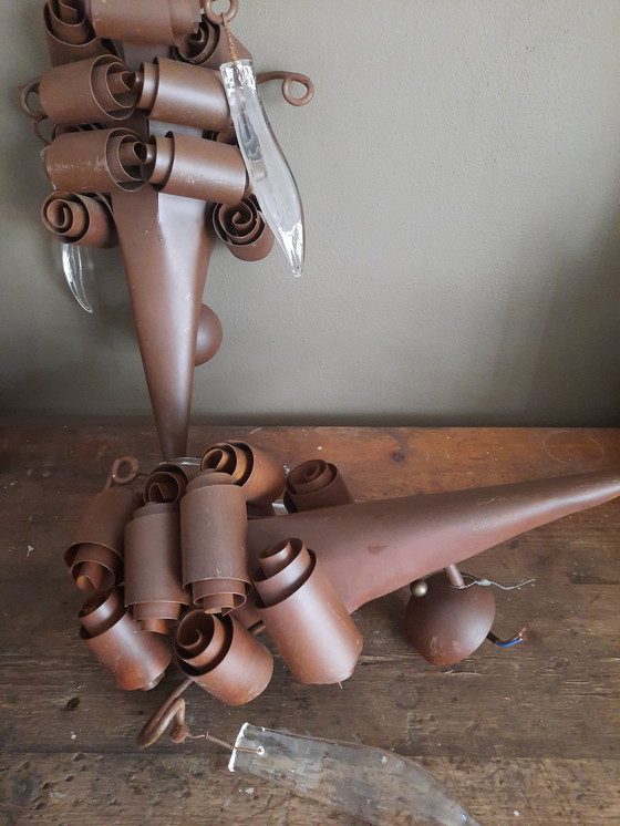 Image 1 of 2x Lampe murale torche vintage