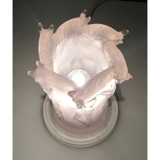 Image 1 of Lampe vintage avec décoration de chevaux en plexiglas, France 1970